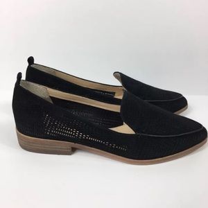 Vince Camuto Black Kade Perforated Loafers Sz 7.5M